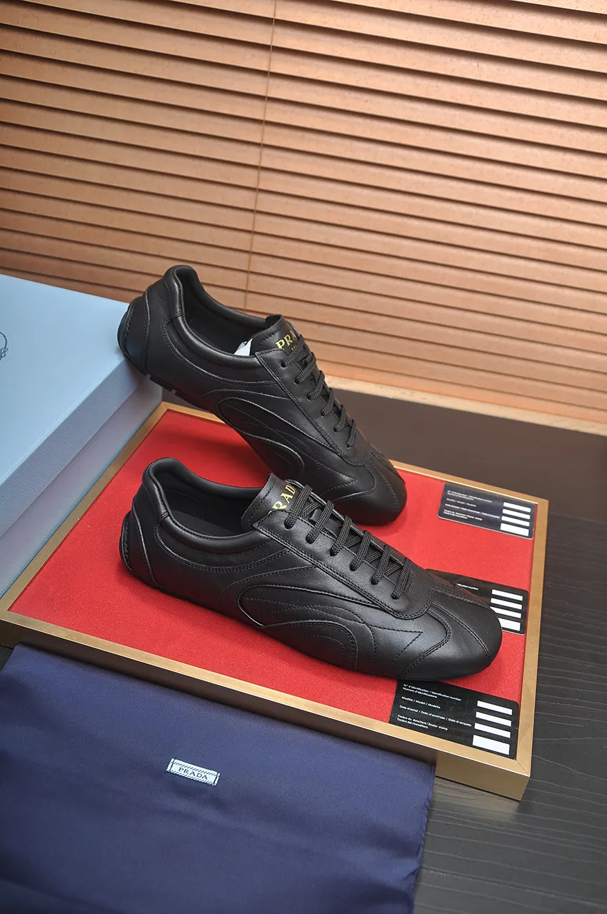 Men's shoes 💰560💶【PRADA】Prada casual shoes for couples, originally developed 1:1, made of high-mercerized cowhide with imported cowhide, silk sheepskin lining, rubber outsole, comfortable and soft on the feet, size for women: 35 to 40. Male 38 to 48💰🔥🔥🔥🔥🔥